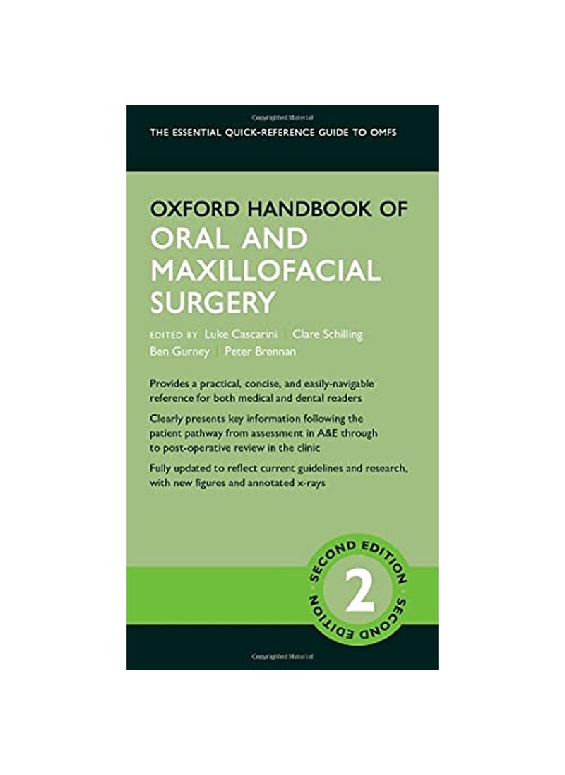 Oxford University Press Oxford Handbook of Oral and Maxillofacial Surgery 
