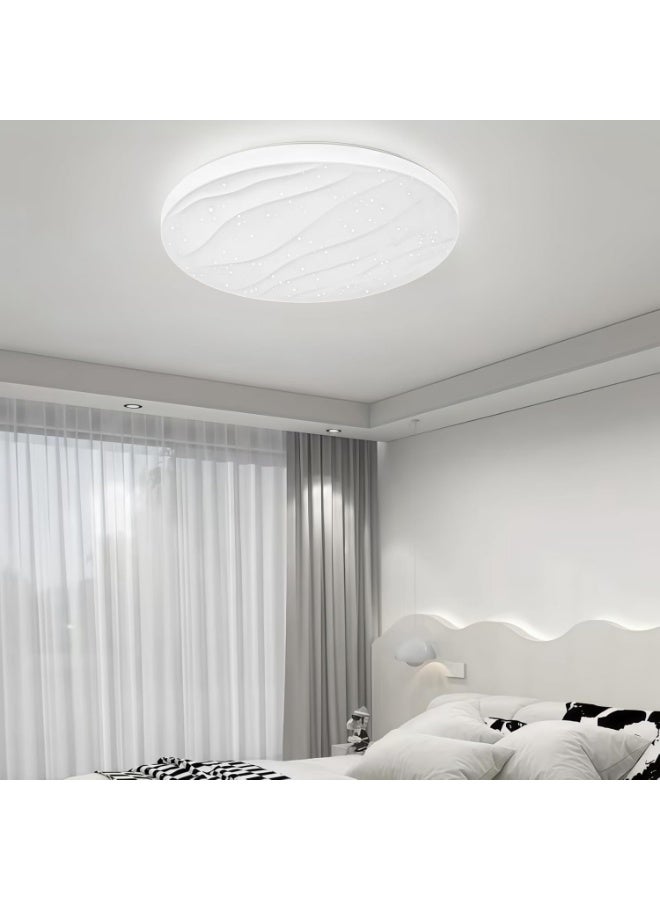 AFN مصباح سقف LED عصري بنقوش زخرفية، مصباح سقف مُثبّت على السطح مناسب لغرف المعيشة والنوم والممرات، وحدة إضاءة موفرة للطاقة مثبتة على السقف للاستخدام المنزلي الداخلي - Image 4