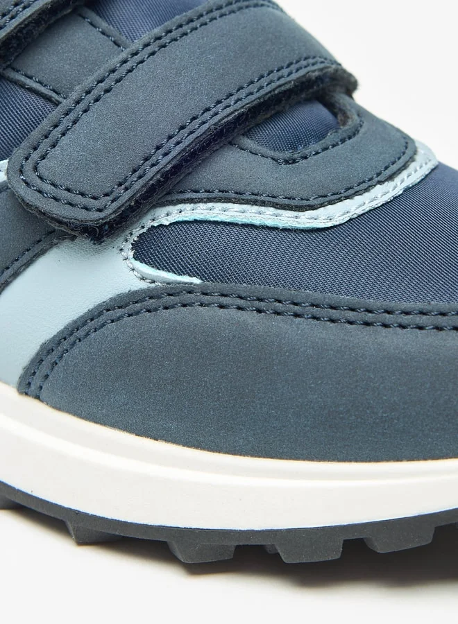 JUNIORS Boys Colourblock Sneakers with Hook and Loop Closure