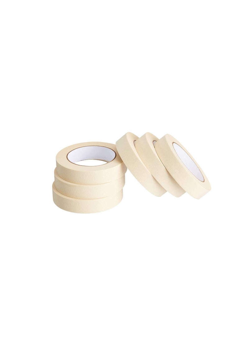 Generic Masking Tape General Purpose Painter's Tape Bulk for Painting Labeling Packing Craft Art Home Office School Etc. Pack of 6-1 Inch  - Image 2