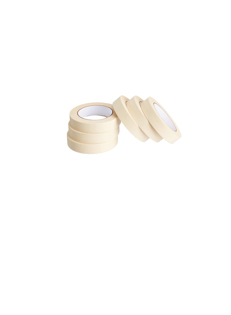 Generic Masking Tape General Purpose Painter's Tape Bulk for Painting Labeling Packing Craft Art Home Office School Etc. Pack of 6-1 Inch  - Image 1