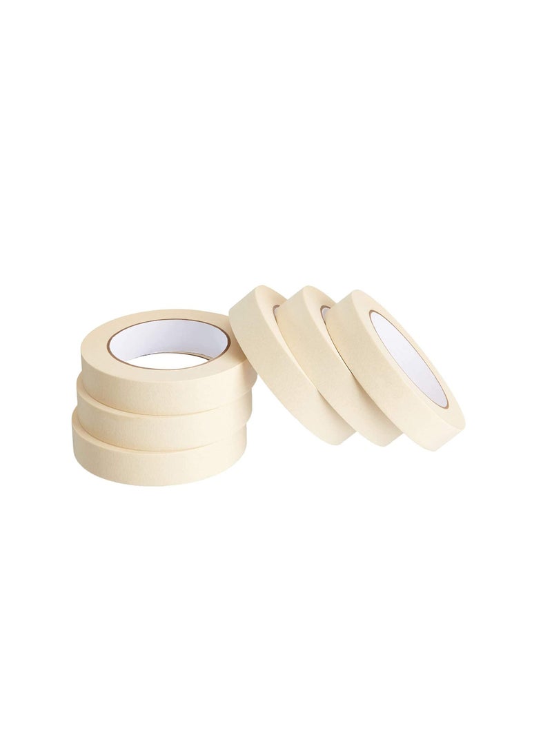 Generic Masking Tape General Purpose Painter's Tape Bulk for Painting Labeling Packing Craft Art Home Office School Etc. Pack of 6-1 Inch  - Image 3