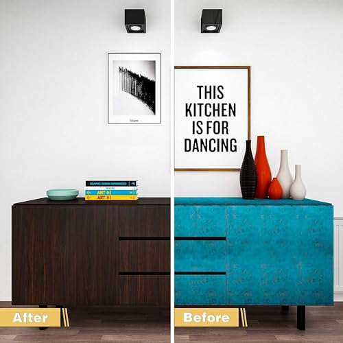 HAPPYMATES Self Adhesive Wood Cinnamon Wood Contact Paper Peel and Stick Wallpaper Removable Vintage Faux Wood Wall Paper Shelf Home Decoration Kitchen (Wood, 1 Ft x 4 Ft) - Image 3