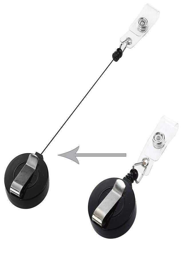 JSMSH حافظة بطاقات تعريف جلدية من JSMSH مع بكرة دائرية قابلة للسحب YOYO (عمودية، عبوة من قطعتين) - Image 3