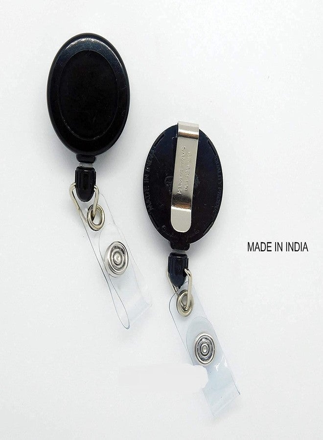 JSMSH حافظة بطاقات تعريف جلدية من JSMSH مع بكرة دائرية قابلة للسحب YOYO (عمودية، عبوة من قطعتين) - Image 5