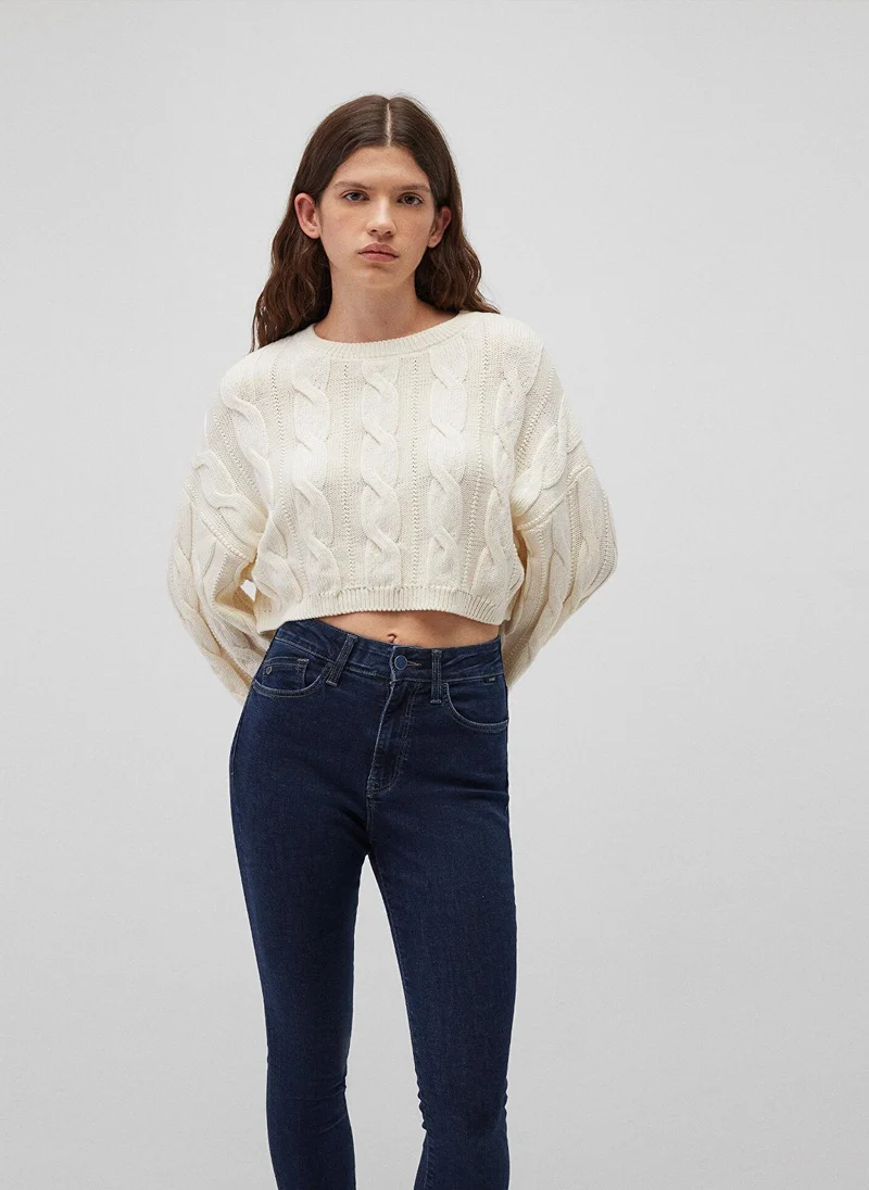 MAVI CREW NECK SWEATER Tofu