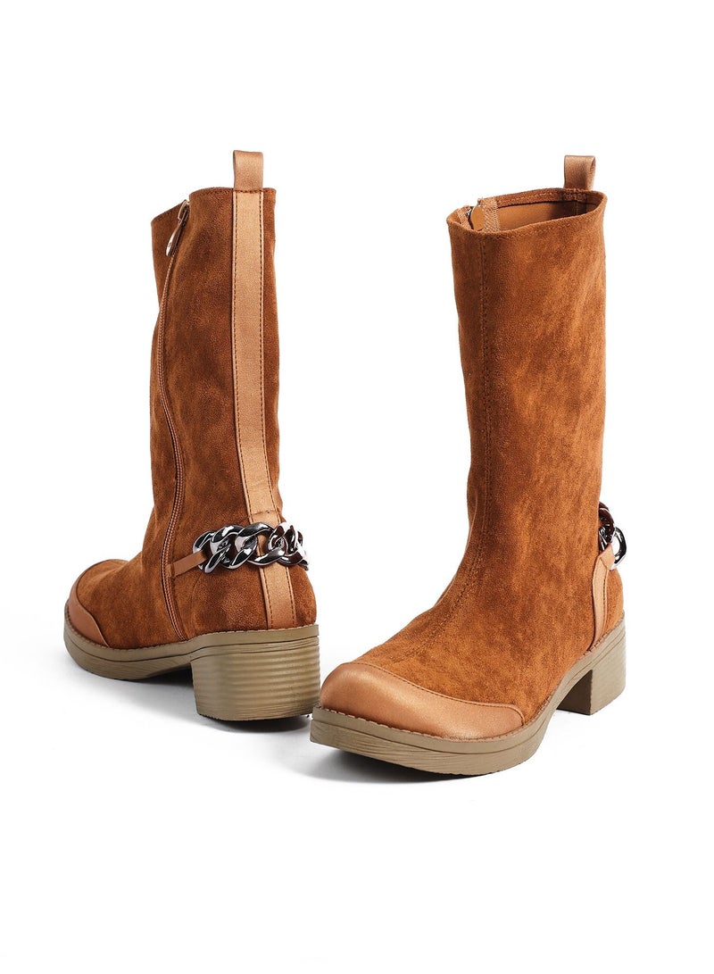 Zahwa Boot Sedue Satain Matt With Uncle Accesorise - Image 3