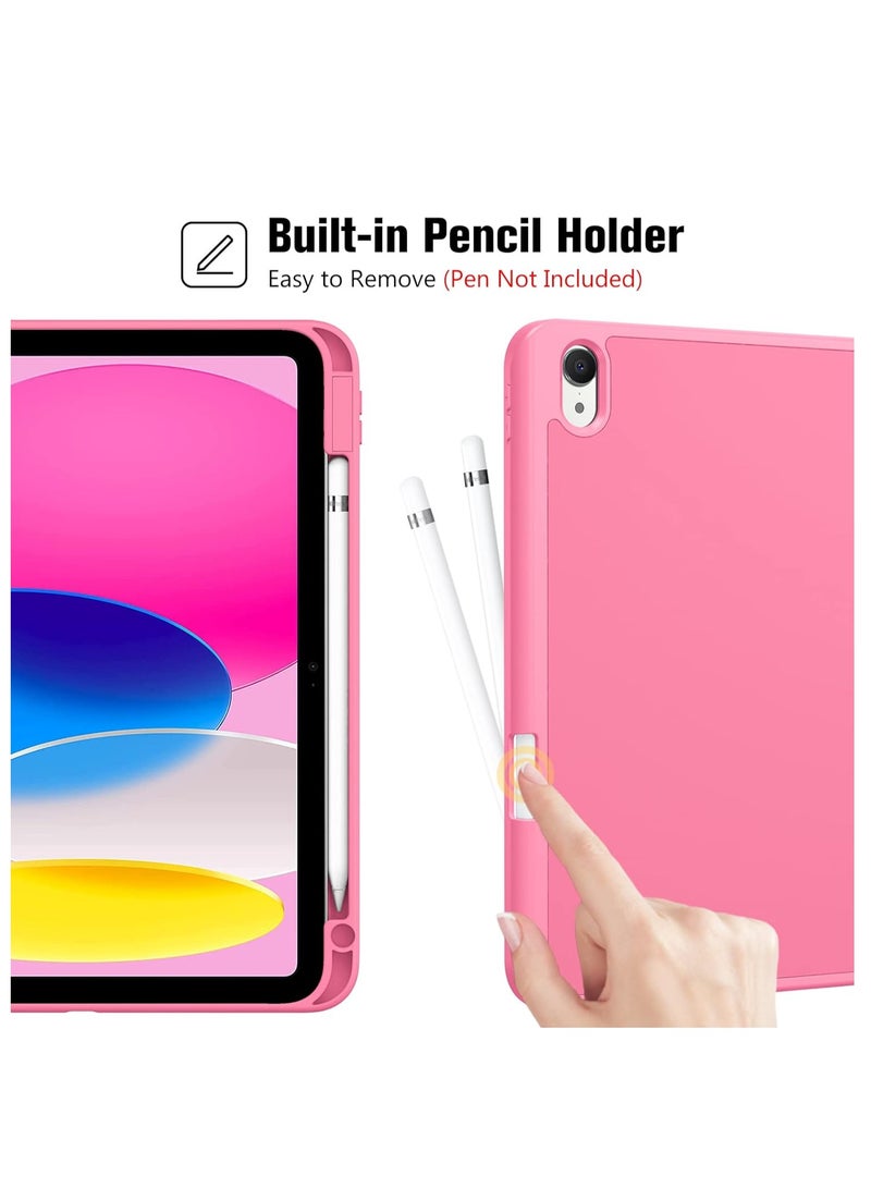 FOCUS Protective iPad 10th Gen 10.9 Case 2022, Slim Stand Smart Cover With Pencil Holder And Trifold Stand - Image 3
