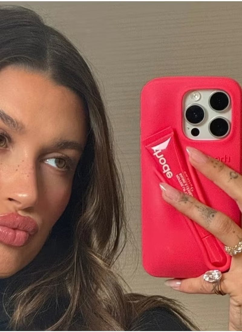 rhode Peptide Lip Tint (Guava Spritz) + Summer Lip Case Case for iPhone 15 Plus (Guava Spritz) - Limited Edition - Image 2