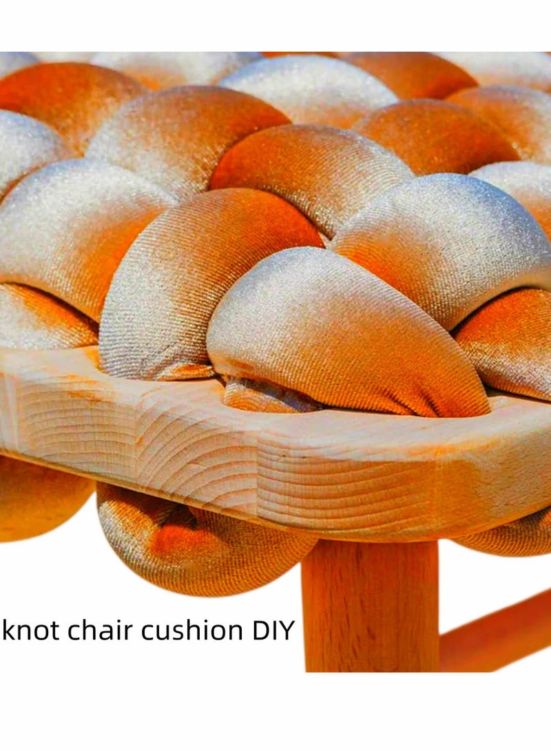 KASTWAVE Arm Knitting Yarn, Light Blush 1KG Velvet Chunky Yarn,Jumbo Chunky Braid Cotton Tube Weight Yarn Super Soft Washable Giant Yarn - Image 4