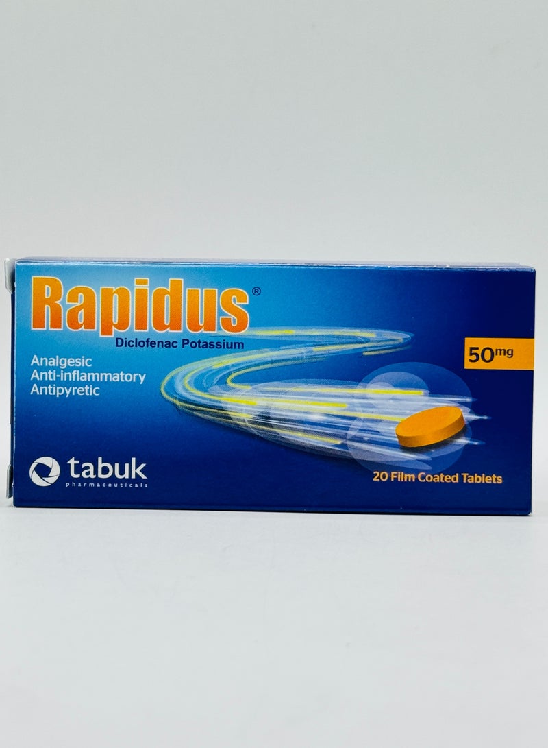 RAPIDUS Rapidus Tablets 50mg  20'S