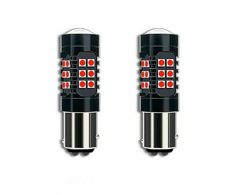 Automaze 1157 LED Brake Light, BAY15D 2057 2357 7528 LED Bulbs, Brightness Tail Brake Lights 12-24V, LED Replacement Bulb for Reverse Trunk Cargo 3rd Brake Light, Pack of 2 (Red) - Image 1
