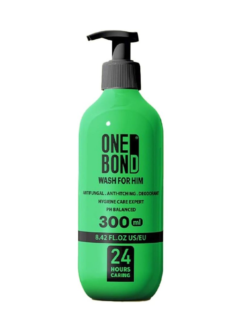 ONE BOND - Intimate Wash For Men One Bond Green 300 Ml - Image 1
