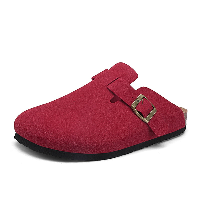 Plus Size Classic Joker Four Seasons Baotou Boken Cork Slippers Mueller Shoes Outdoor Beach Men'S And Women'S Shoes - Image 1