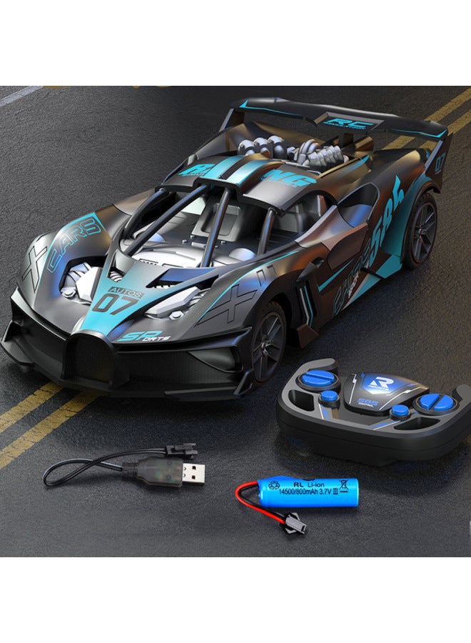 Remote Control Car Toy Children's Electric Remote Control Sports Car Racing Car Model Car Rechargeable For Boys' Birthday-Color:Bugatti Remote Control Car 1:20 [lithium Battery + Charging Cable + 2 Aa Batteries]-Proportion:Luxurious Three-lithium Battery [90 Minutes Of Battery Life]  - Image 1