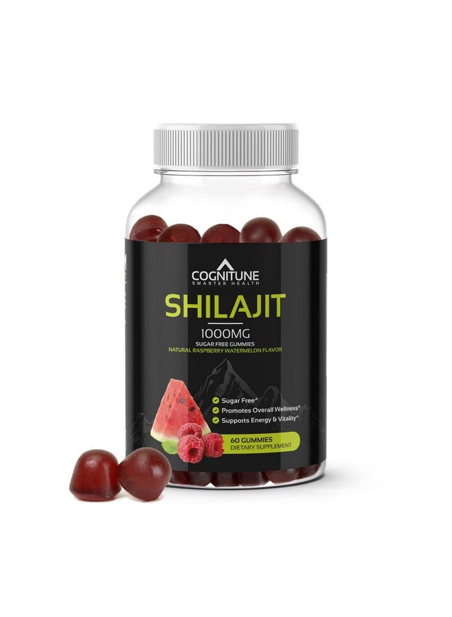 CogniTune جومي شيلجيت - مكمل شيلجيت نقي وقوي، 1,000 ملغ لكل حصة، بنكهة توت العليق والبطيخ الطبيعية الخالية من السكر، غنية بالمعادن، حمض الفولفيك، تعزز الطاقة والحيوية والرفاهية العامة - Image 1