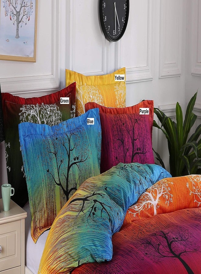 Swanson Beddings A Pair of Rainbow Tree Pillowcases (Euro, Yellow) - Image 3