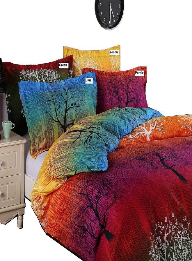 Swanson Beddings A Pair of Rainbow Tree Pillowcases (Euro, Yellow) - Image 1
