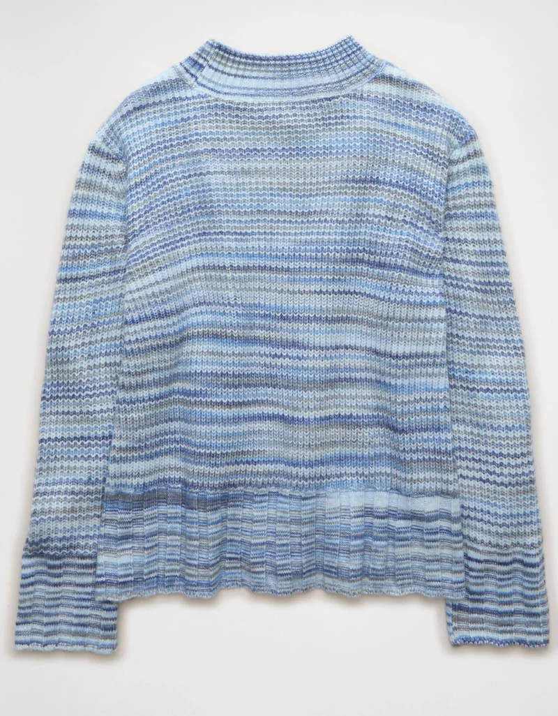 American Eagle  AE Oversized Faux Mohair Wide Cuff Sweater for Women | Best Price UAE