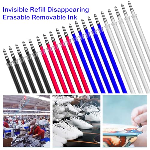 Aakriti 100pcs Heat Erasable Fabric Pens, Multicolor (Red, Blue, Black, White) for Tailors, Sewing & Quilting - Image 4