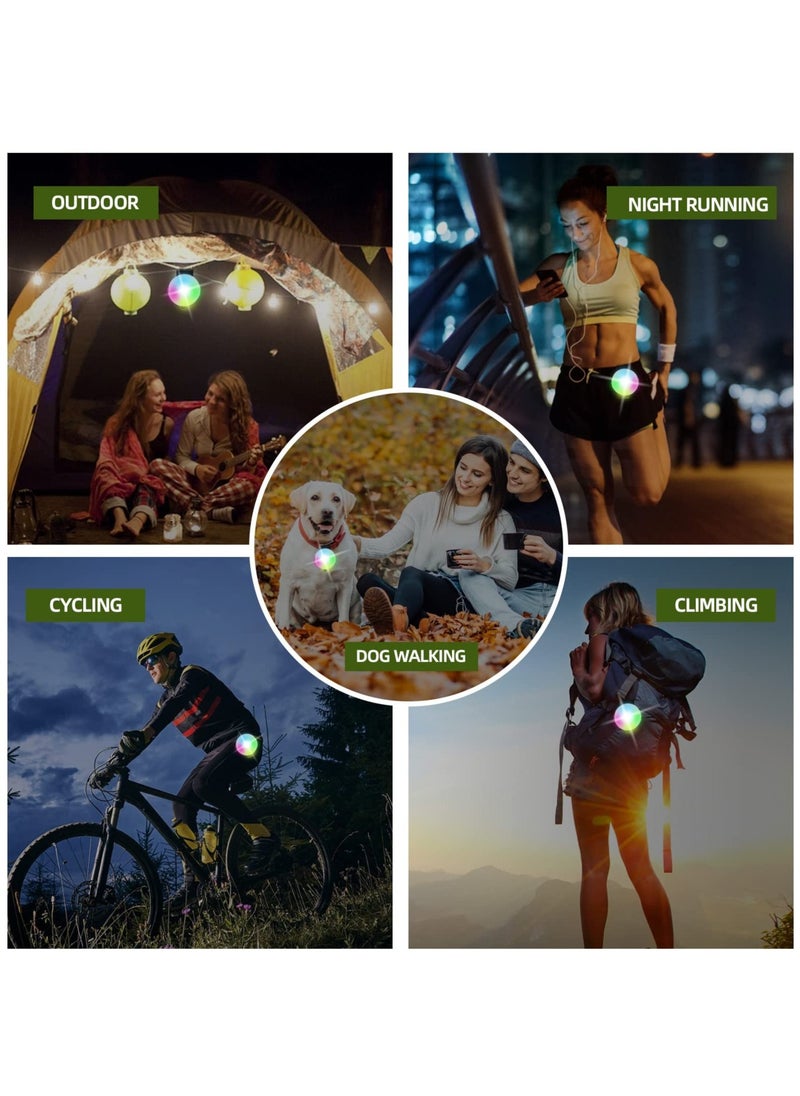 Loquat 2 Pcs Dog Collar Lights, Led Light for Dog Collar Rechargeable Waterproof Safety Light IPX6 Waterproof  4 Modes Light for Pet Pup Large Dogs for Night Walking (Black  Green) - Image 4