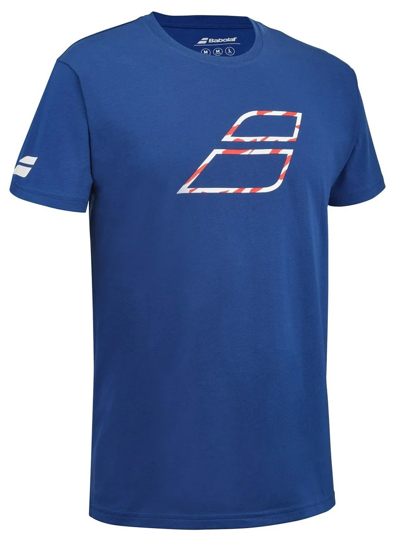 Babolat Babolat Tennis Exercise Big Flag Tee Men, 4Ms24442-4118, (French Brand)