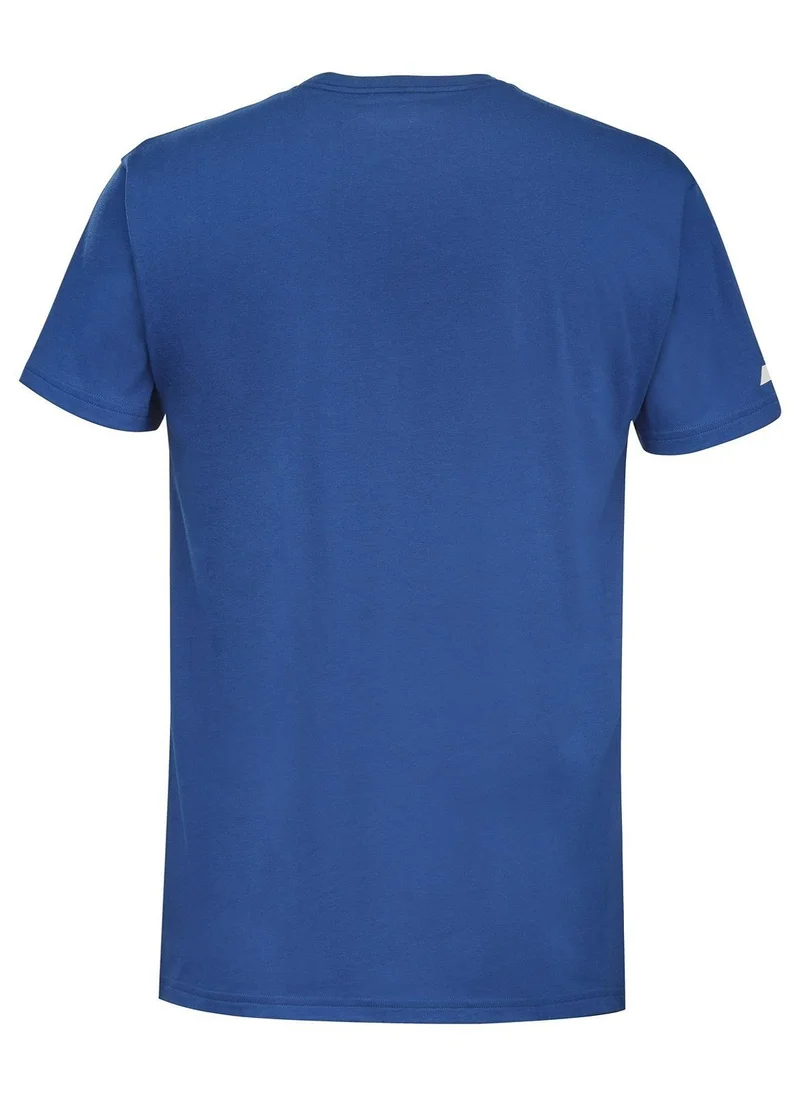 Babolat Sodalite Blue Babolat Tennis Exercise Big Flag Tee Men, 4Ms24442-4118, (French Brand) for Men | Best Price UAE