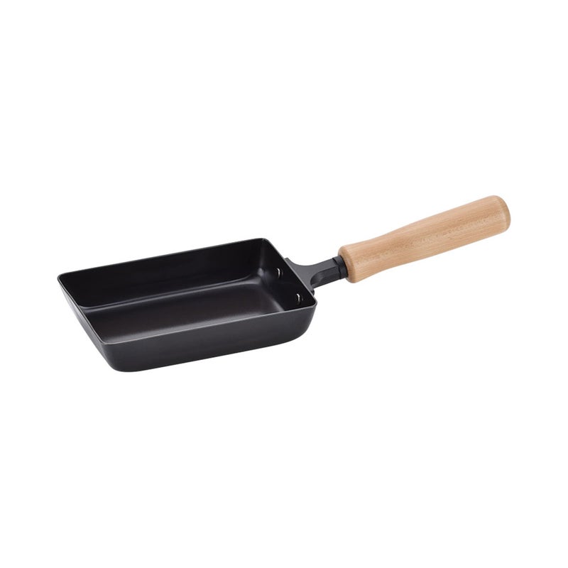 IPPINKA Japanese Iron Tamagoyaki Pan, Egg Omelette Pan Skillet, Made in Tsubame, Japan, 3.7 x 5.9 inch - Image 1