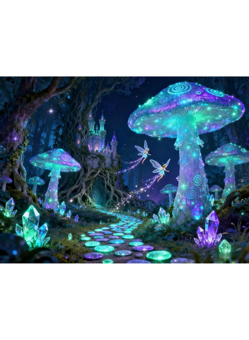 1000 قطعة بازل | لعبة بازل عالية الجودة بعالم الجنيات الخيالي، موضوع العطلات - مناسبة للترفيه العائلي / هدية تذكارية للأصدقاء - Image 1