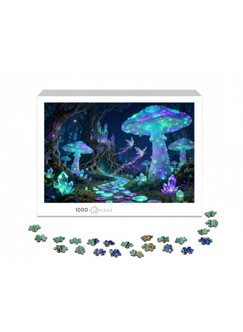 1000 قطعة بازل | لعبة بازل عالية الجودة بعالم الجنيات الخيالي، موضوع العطلات - مناسبة للترفيه العائلي / هدية تذكارية للأصدقاء - Image 2