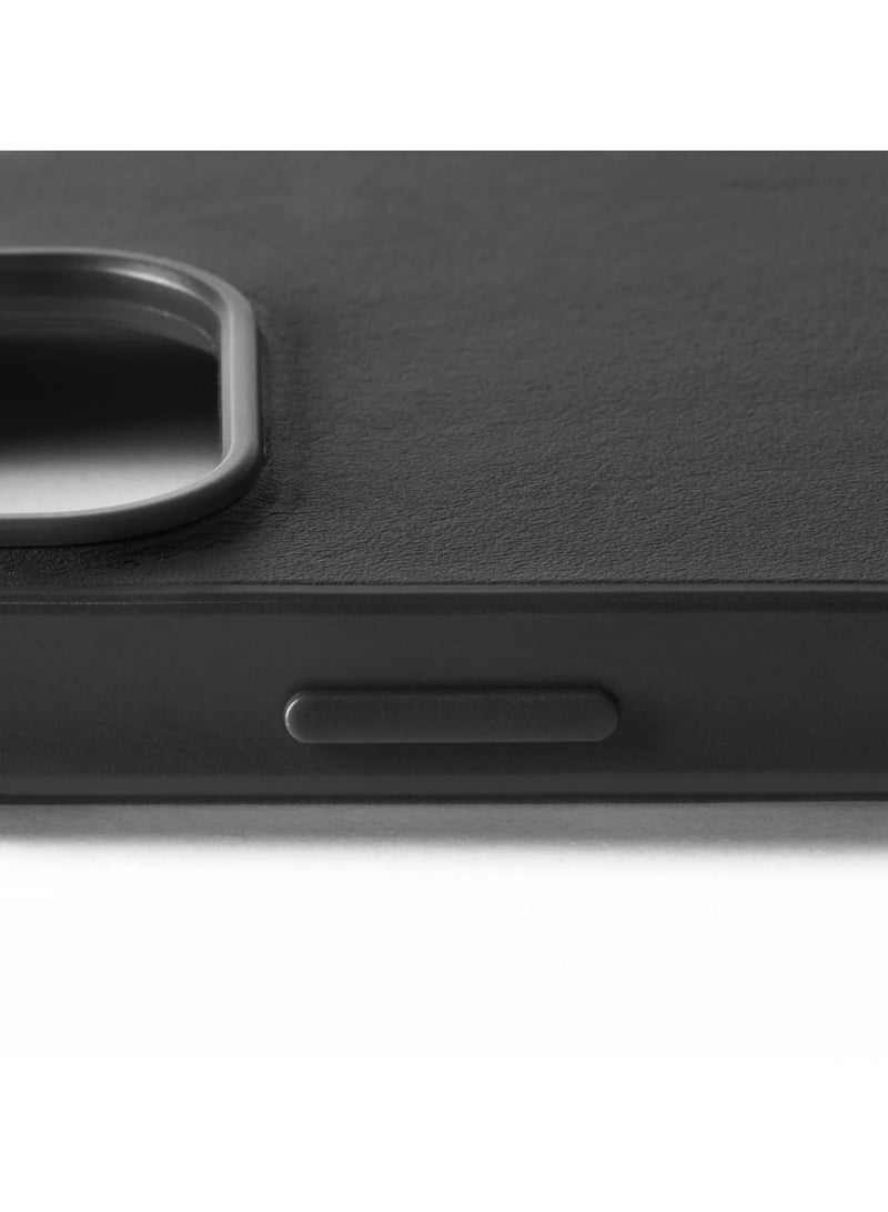 موجو حافظة مجو شيلد لآيفون  برو بجلد أوروبي فاخر وحماية فائقة من الصدمات وتصميم مستدام متوافق مع ماج سيف - أسود - Image 4