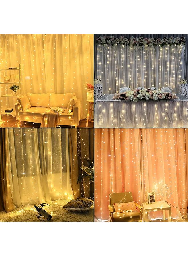 HOMESTAR Curtain Decoration String Light Flashing Led Usb Fairy with Wireless Remote Control - Warm White 3*3M - Image 2