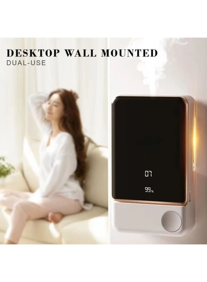 White Aromatherapy Machine Diffuser Humidifier 1800mAh Rechargeable Essential Oil Storage - Image 2