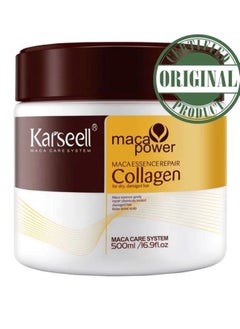 Karsaer Carsell Collagen Hair Treatment for Deep Moisturizing and Repairing Hair with Argan Oil and Collagen Hair Mask Essence for Dry Damaged Hair for All Hair Types 500ml  - Image 1