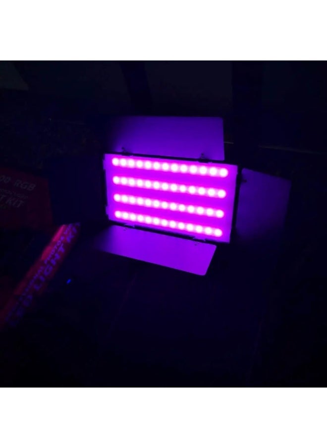 Generic 600 RGB LED Studio Video Light – 40W Full Color Output – AC/Battery Powered (Batteries Not Included) – 2m Tripod Stand – Remote Control – Ideal for Photography, Makeup & Filming  - Image 5