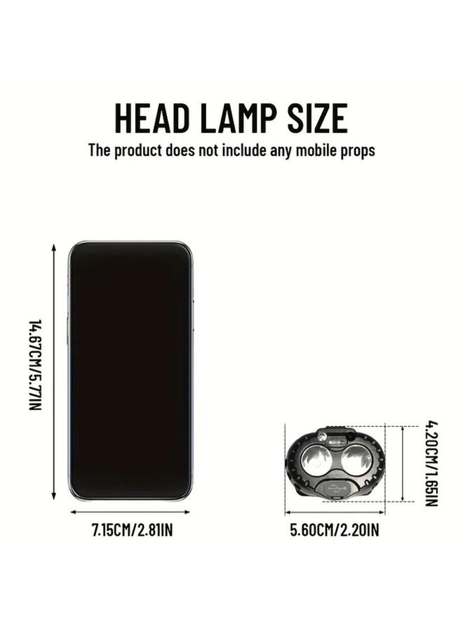 USB Rechargeable Motion Sensing Headlamp 1pc Adjustable LED Headlight for Safety Night Activities - Image 4