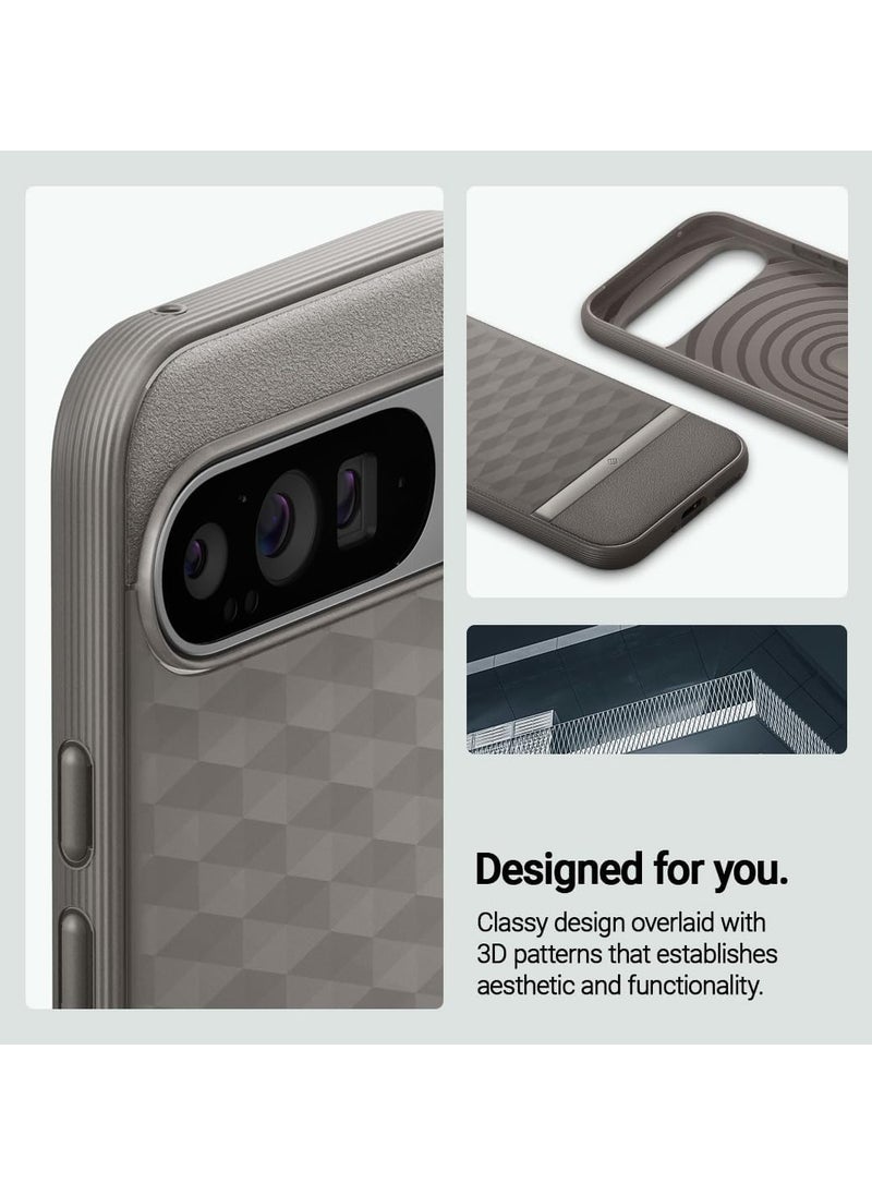 Caseology - Caseology Parallax for Google Pixel 9 Pro Case, for Pixel 9 Case 5G 3D Ergonomic Design 2024 - Ash Gray - Image 1