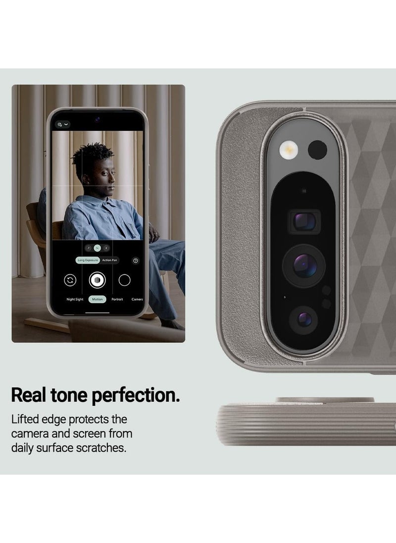 Caseology - Caseology Parallax for Google Pixel 9 Pro Case, for Pixel 9 Case 5G 3D Ergonomic Design 2024 - Ash Gray - Image 1