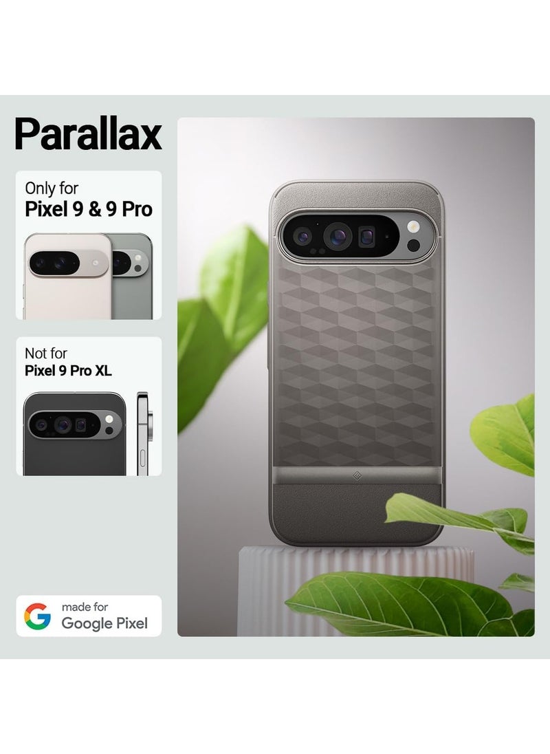 Caseology - Caseology Parallax for Google Pixel 9 Pro Case, for Pixel 9 Case 5G 3D Ergonomic Design 2024 - Ash Gray - Image 1