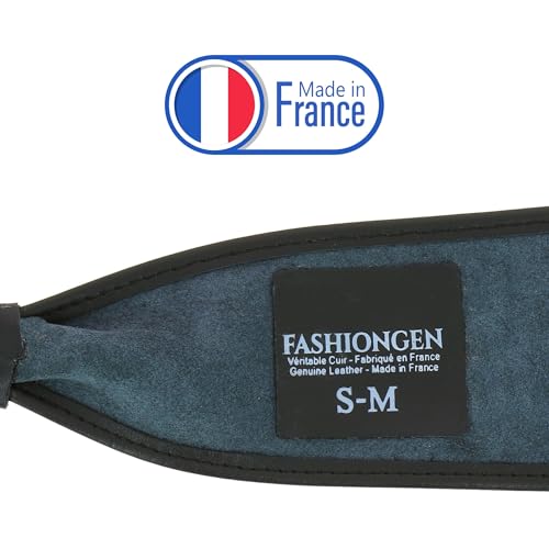 FASHIONGEN - Woman Italian leather Obi belt, CASSIANE - Black, L-XL - Image 5