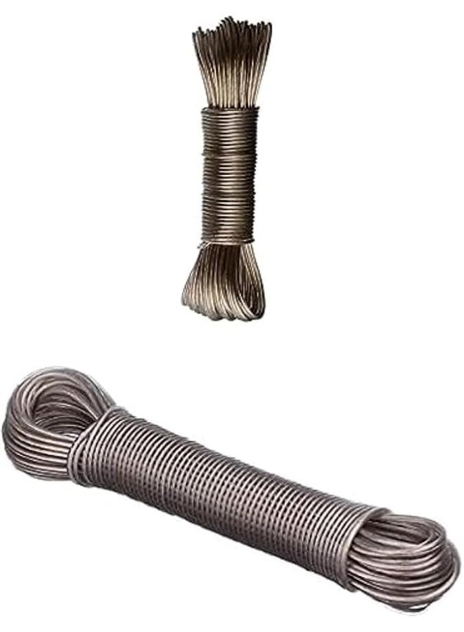 High-quality clothes drying line for indoor and outdoor use. Made of plastic and wire. Available in multiple sizes. 20m,30m