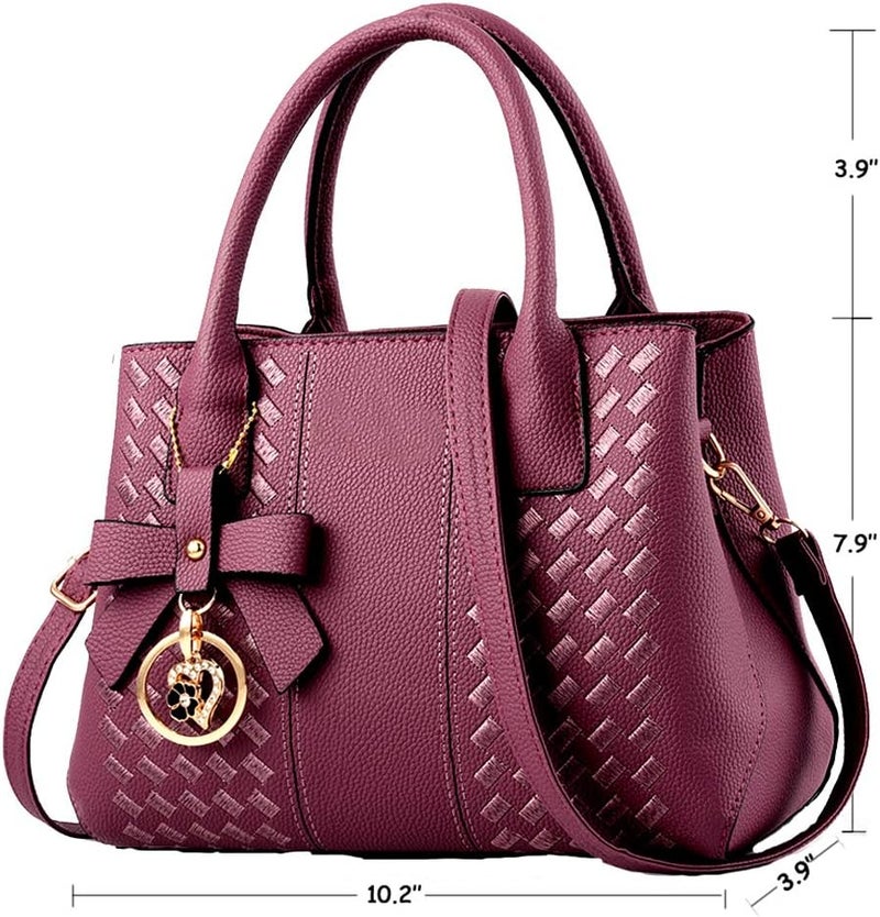 Jeniulet Purses and Handbags for Women Fashion Ladies PU Leather Top Handle Satchel Shoulder Tote Bags - Image 3