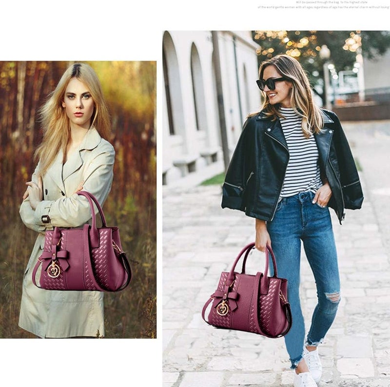 Jeniulet Purses and Handbags for Women Fashion Ladies PU Leather Top Handle Satchel Shoulder Tote Bags - Image 2