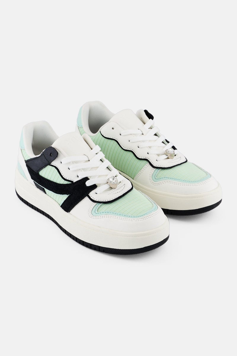 XOXO Women Lace Up Casual Shoes, Multicolor - Image 1