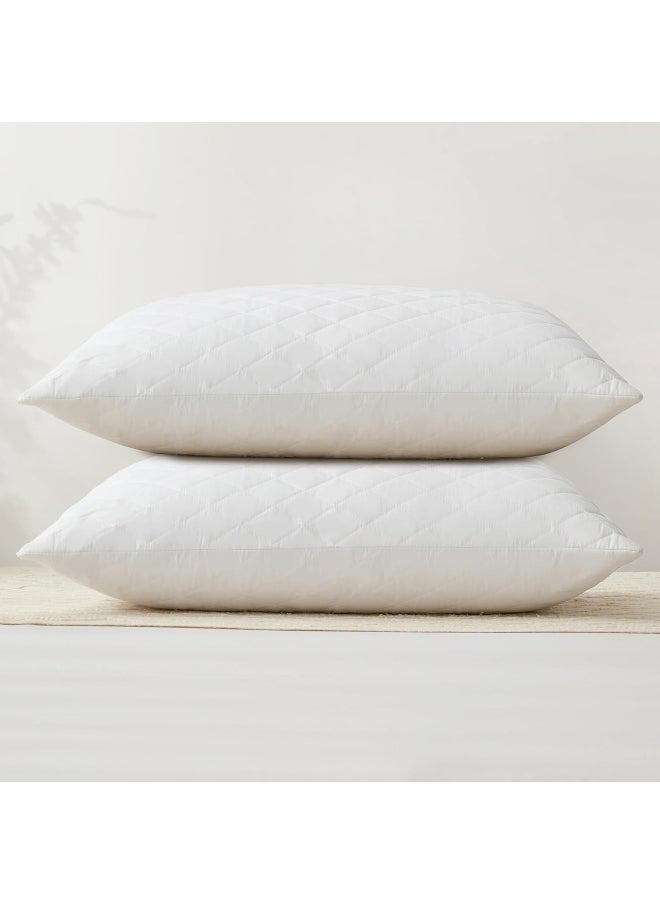 Unique Home - Unique Home The Perfect Set Of Multi Needle Pillows, Extra Comfort And High Quality - Sets Of Two, Size: 70 * 50 Cm - Image 1