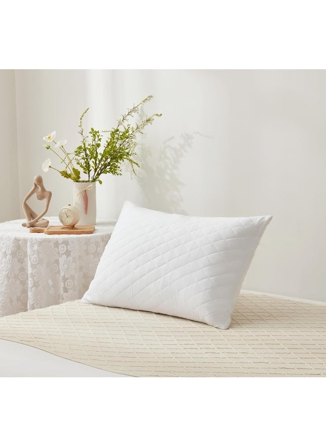 Unique Home - Unique Home The Perfect Set Of Multi Needle Pillows, Extra Comfort And High Quality - Sets Of Two, Size: 70 * 50 Cm - Image 1