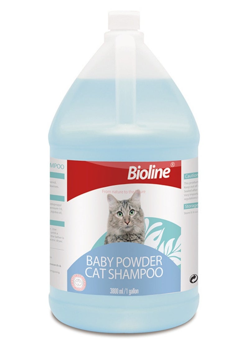 بايولاين شامبو بودرة الأطفال للقطط 3.8 لتر