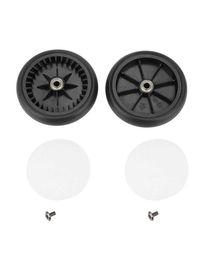 Cuque - Stroller Bearing Wheel Stroller Wheels Replacement Baby Stroller Wheel Stroller Wheel Accessory For Yoyo Kiddopotamus Chbaby(A Pair Of Rear Wheels) - Image 1