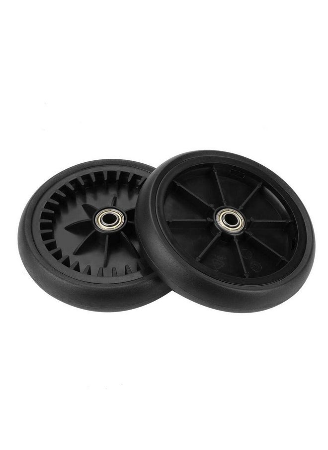 Cuque - Stroller Bearing Wheel Stroller Wheels Replacement Baby Stroller Wheel Stroller Wheel Accessory For Yoyo Kiddopotamus Chbaby(A Pair Of Rear Wheels) - Image 1