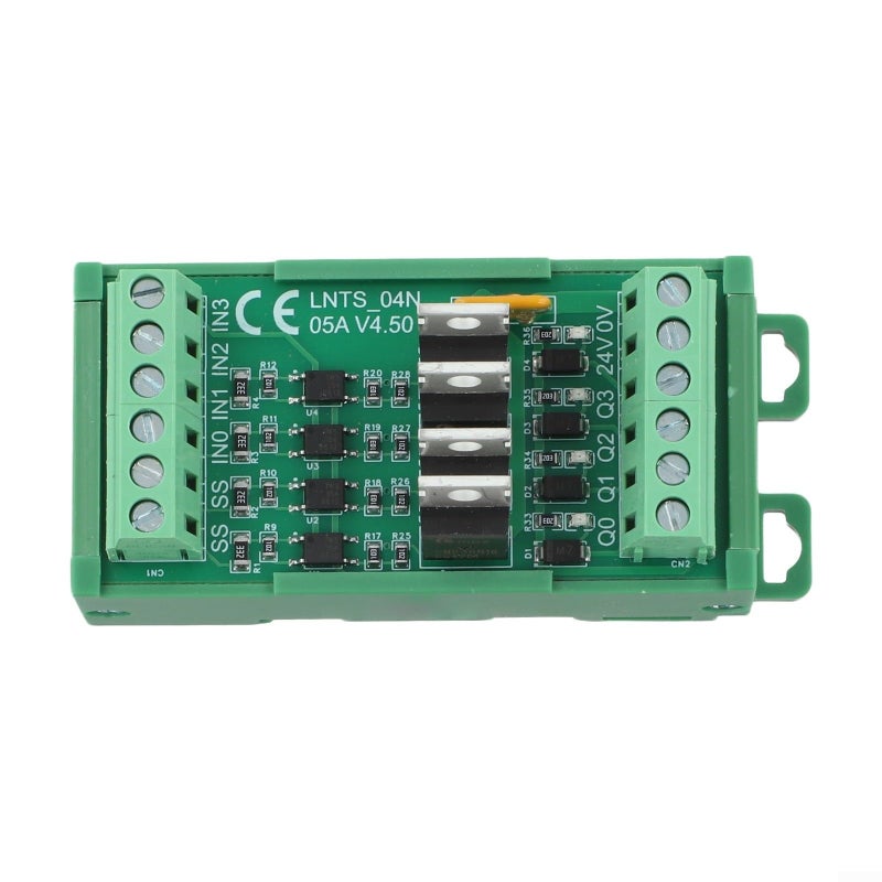 4 قناة وحدة تحكم PLC إخراج NPN 12V 24V DC لوحة مرحل صناعية باللون الأخضر - Image 3